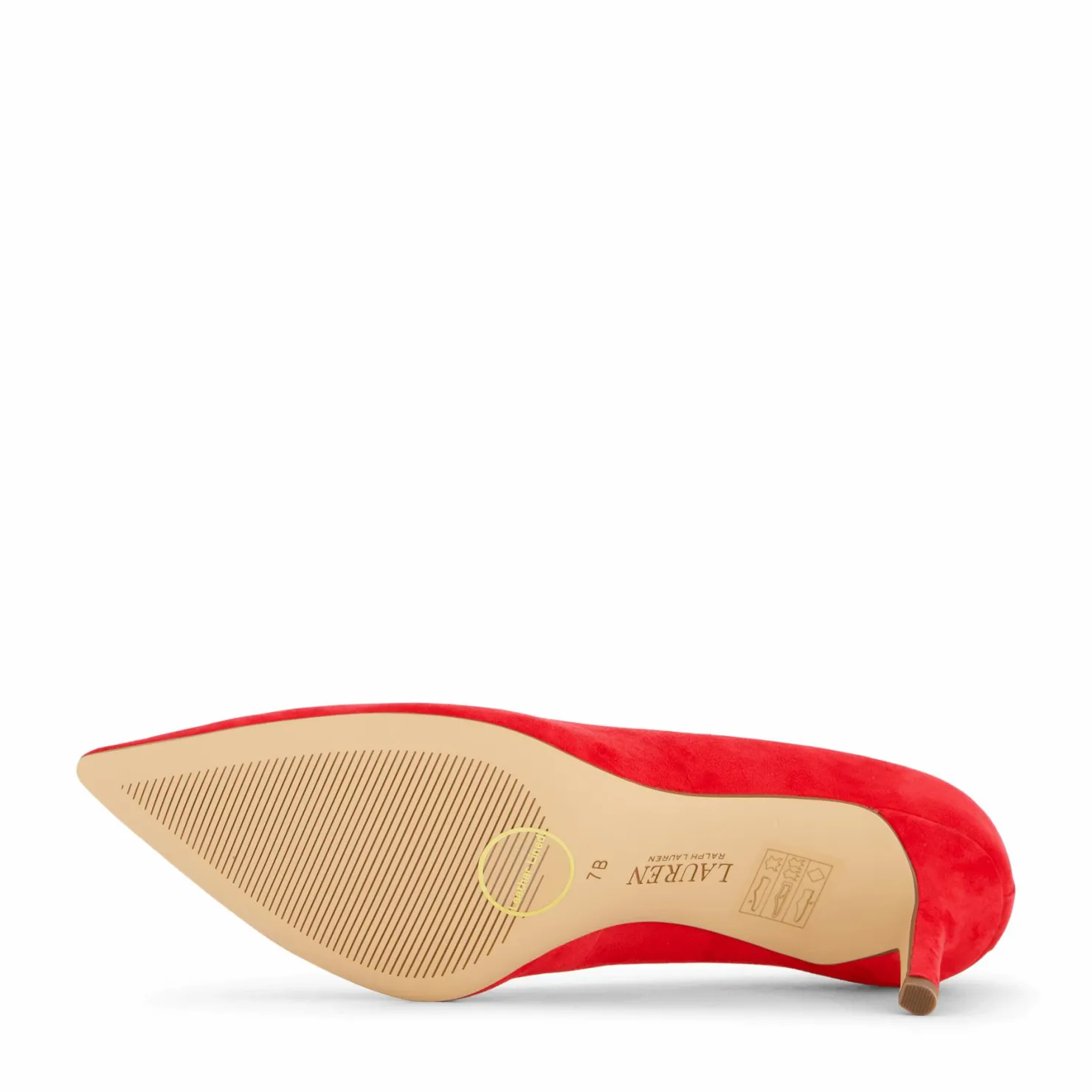 Lauren Ralph Lauren Lanette Suede Pump Martin Red Röd Outlet