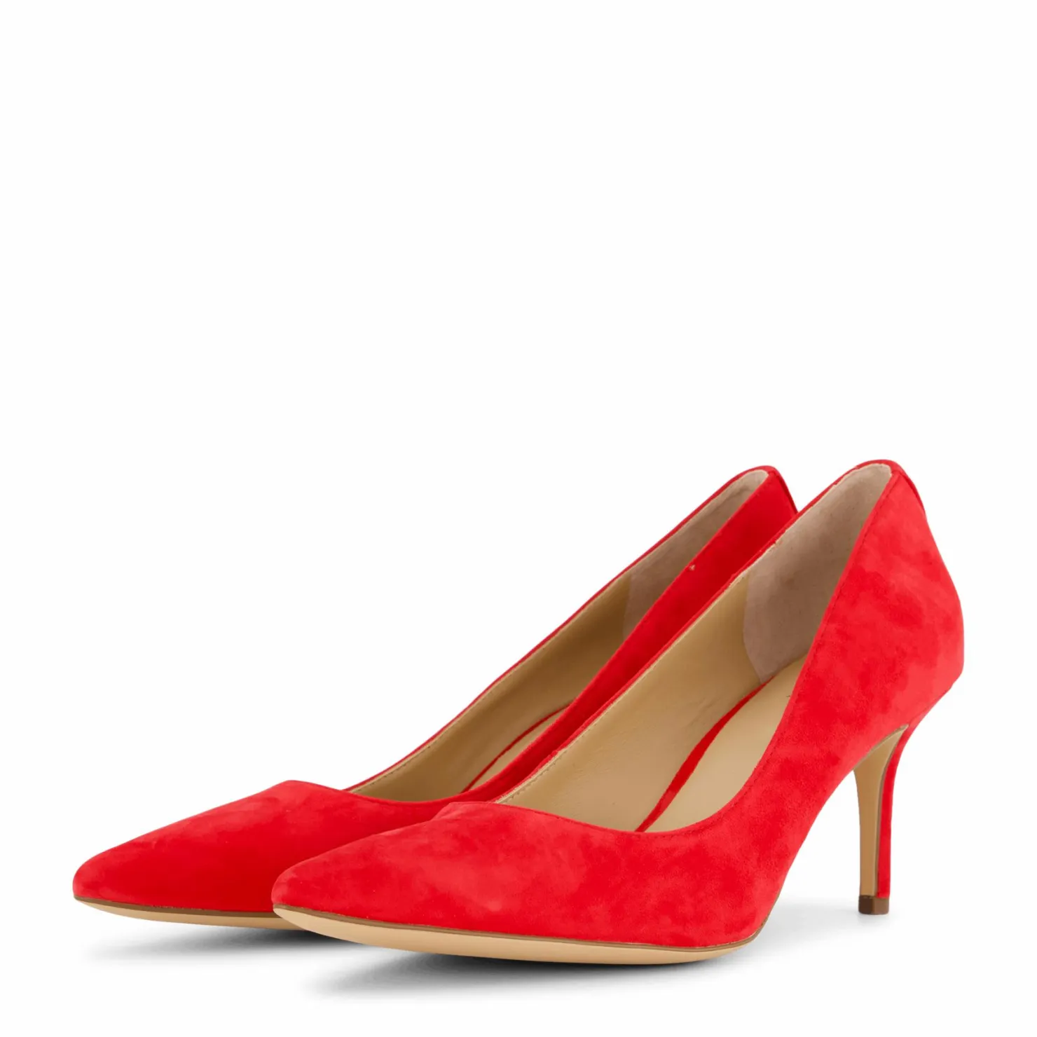 Lauren Ralph Lauren Lanette Suede Pump Martin Red Röd Outlet