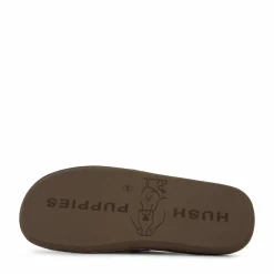 Hush Puppies Leather Slipper Brown Brun Best