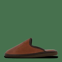Hush Puppies Leather Slipper Cognac Brun Online