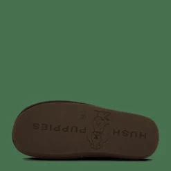 Hush Puppies Leather Slipper Cognac Brun Online