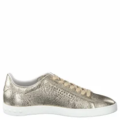 Tod's Leather Sneakers Oro Beige och Brun Hot