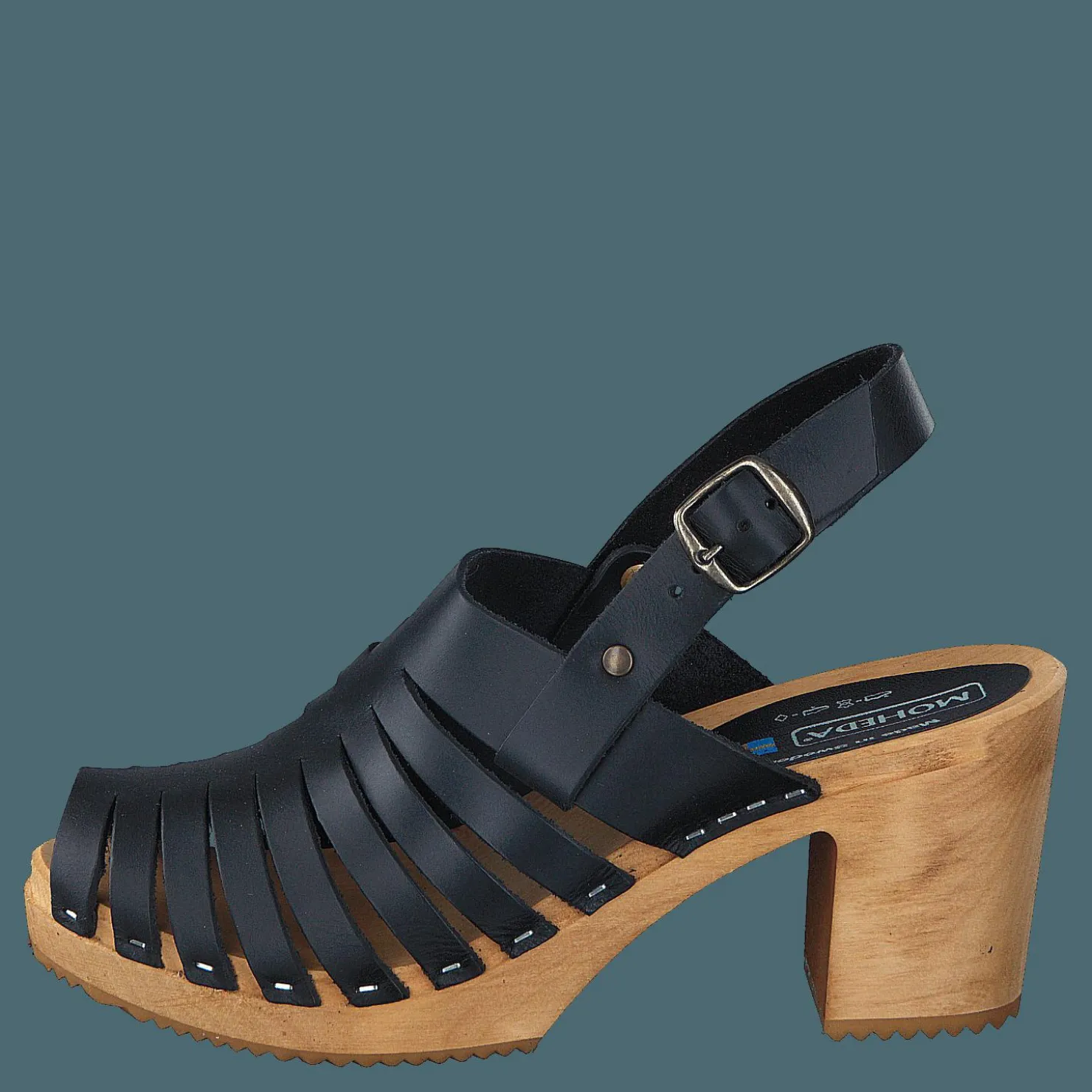 Mohedatoffeln Linda Pull Up Black Svart Discount