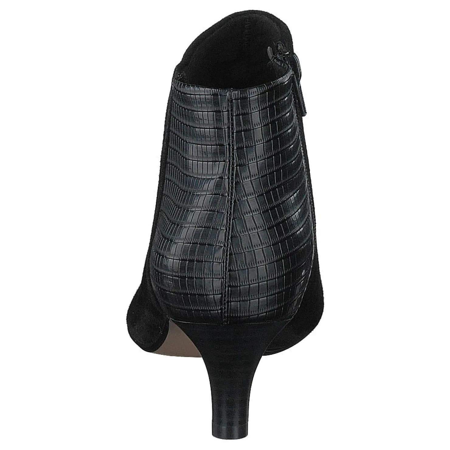 Clarks Linvale Sea Black Suede/croc Synth Combi Svart Outlet