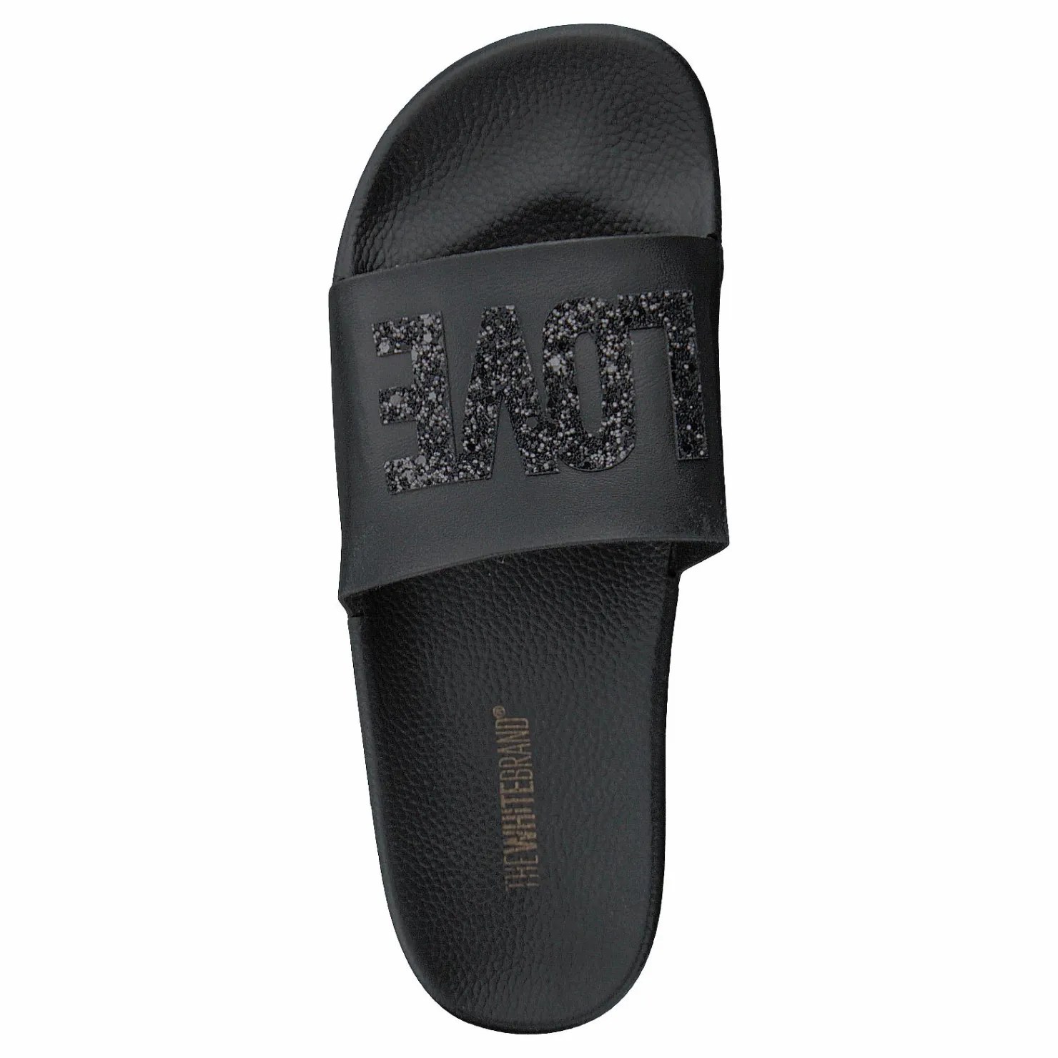The White Brand Love Metallic Black Svart Outlet