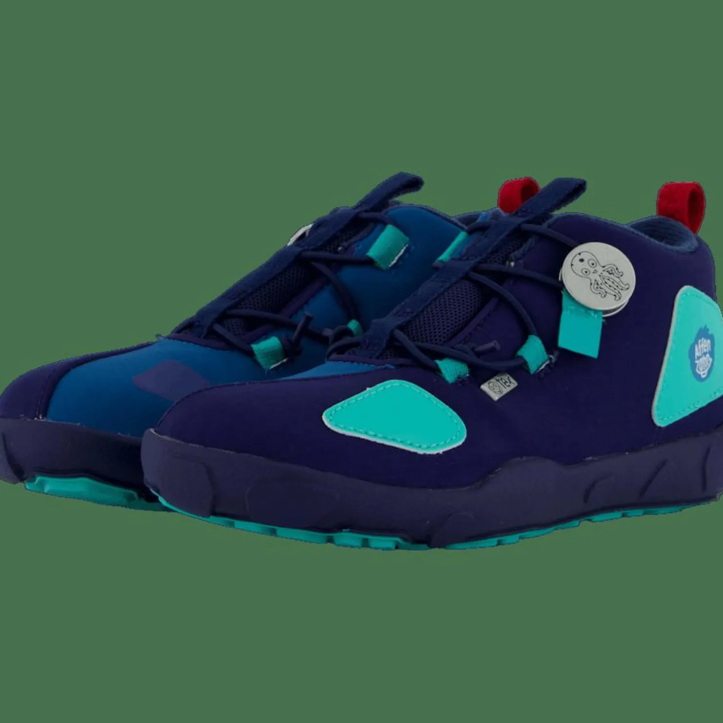 Affenzahn Low Boot Vegan Trail Octopus Blue