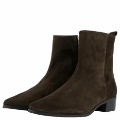 Tommy Hilfiger Low Cowboy Flat Suede Dark Coffee Brun Outlet