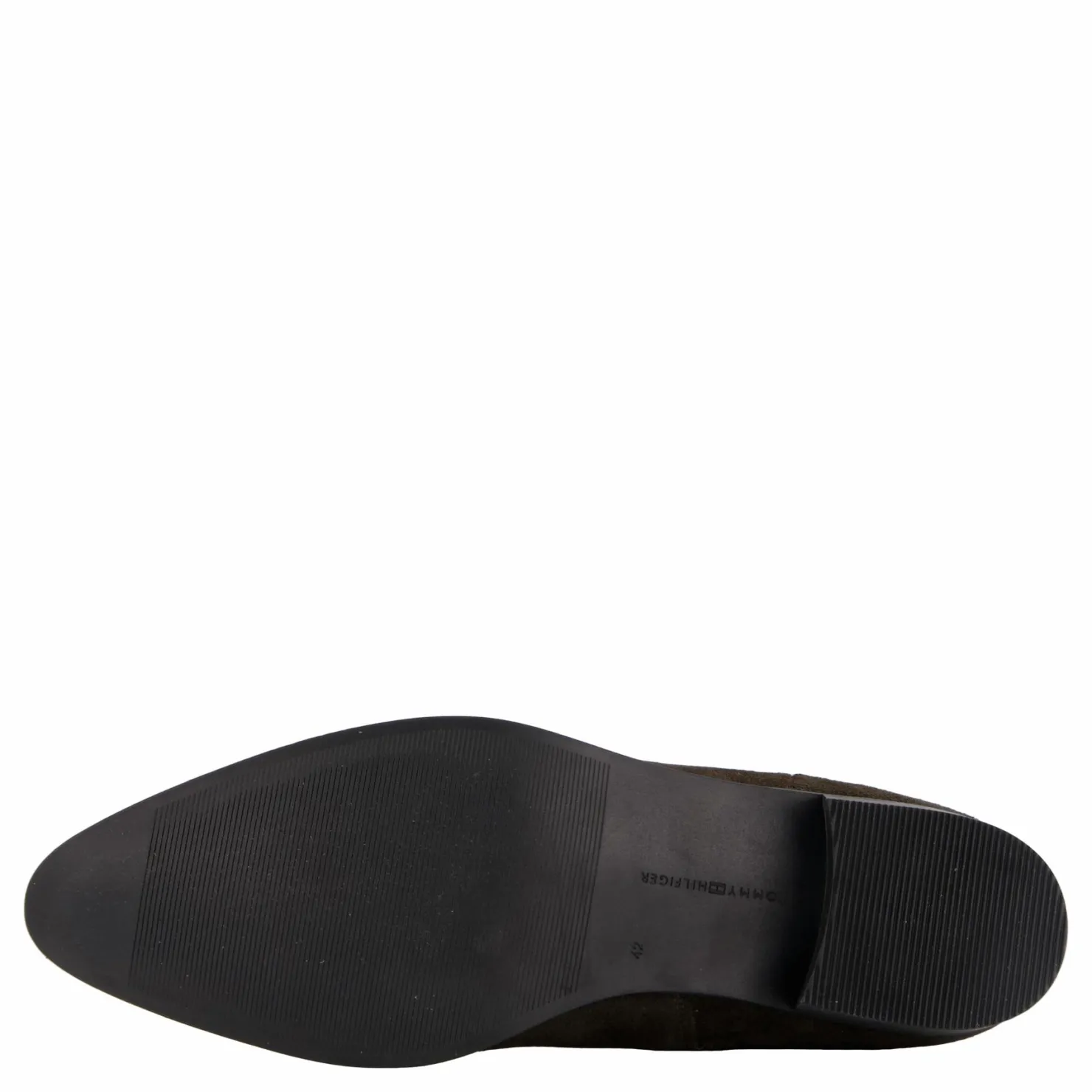 Tommy Hilfiger Low Cowboy Flat Suede Dark Coffee Brun Outlet