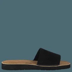 Clarks Originals Lunan Slide Black Leather Svart New