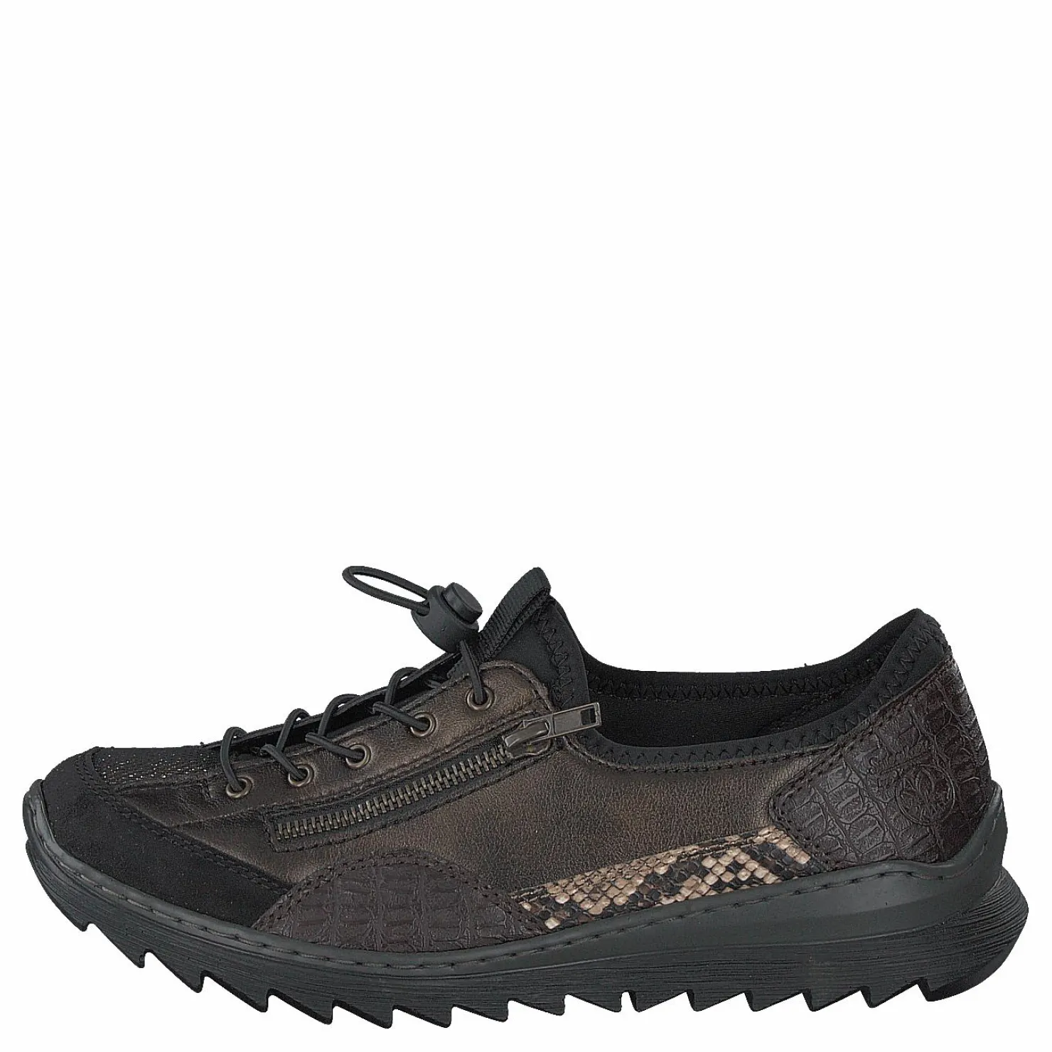 Rieker M6261 Black Combination Svart och Metallisk