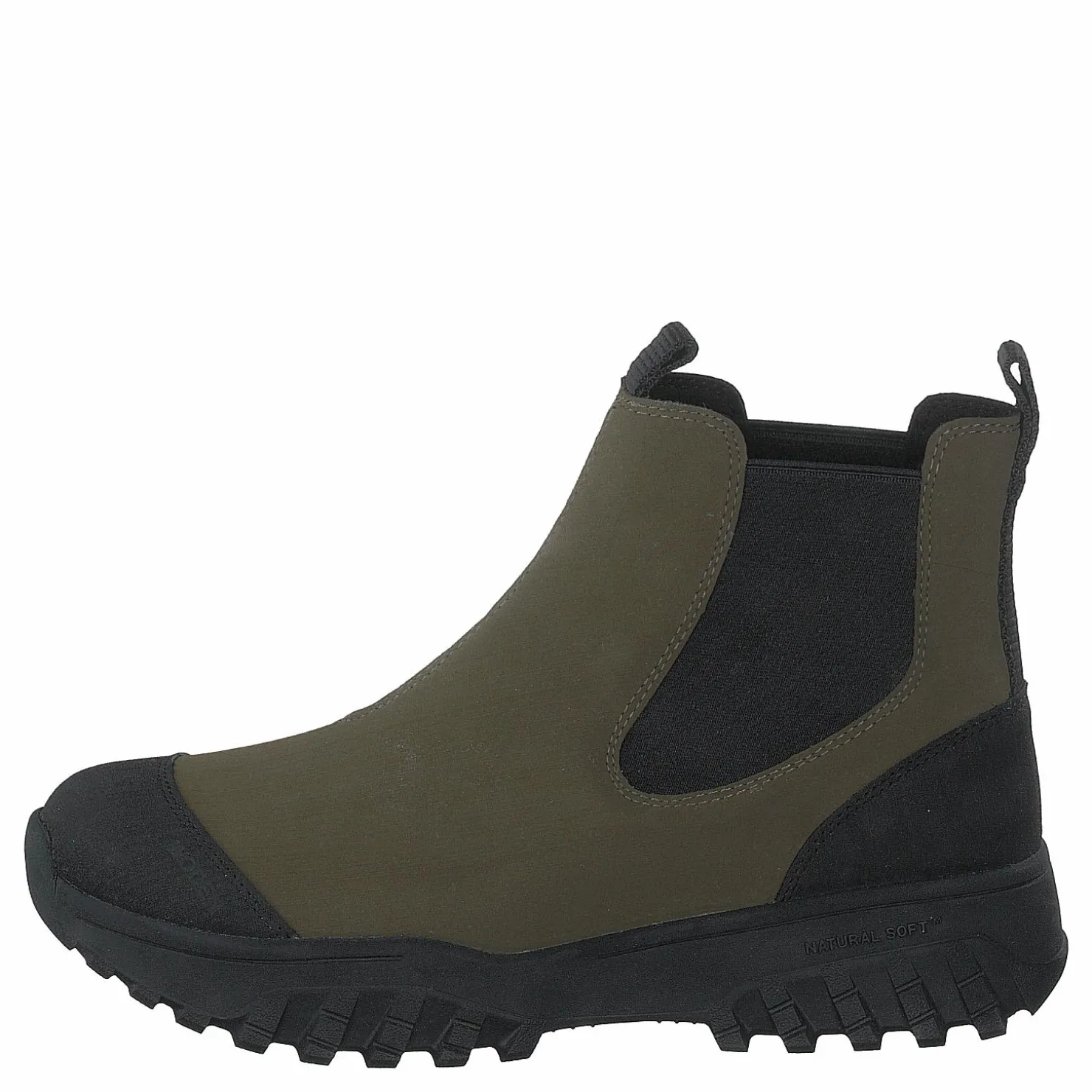 Woden Magda Rubber Track Boot Dark Olive/black Grön Discount