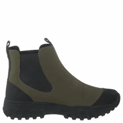 Woden Magda Rubber Track Boot Dark Olive/black Grön Discount
