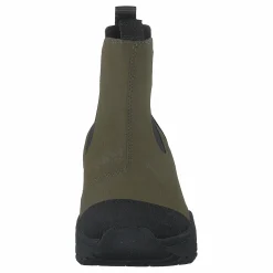 Woden Magda Rubber Track Boot Dark Olive/black Grön Discount