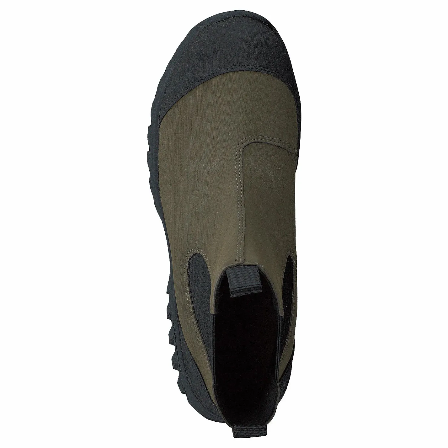 Woden Magda Rubber Track Boot Dark Olive/black Grön Discount