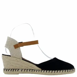 Verbenas Malena Serraje Negro Svart och Beige Outlet