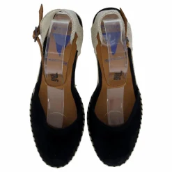 Verbenas Malena Serraje Negro Svart och Beige Outlet