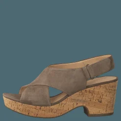 Clarks Maritsa Lara Olive Suede Brun Best