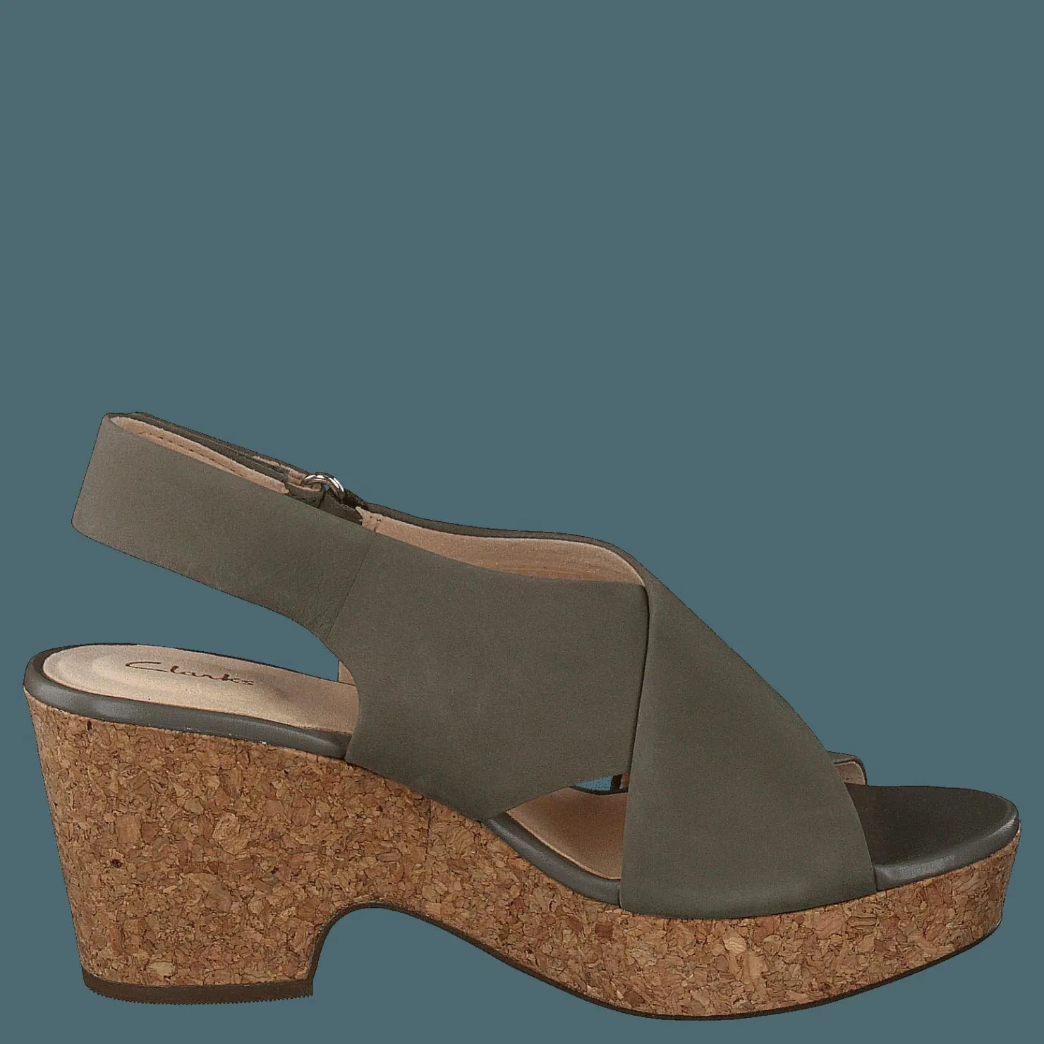 Clarks Maritsa Lara Sage Nubuck Brun
