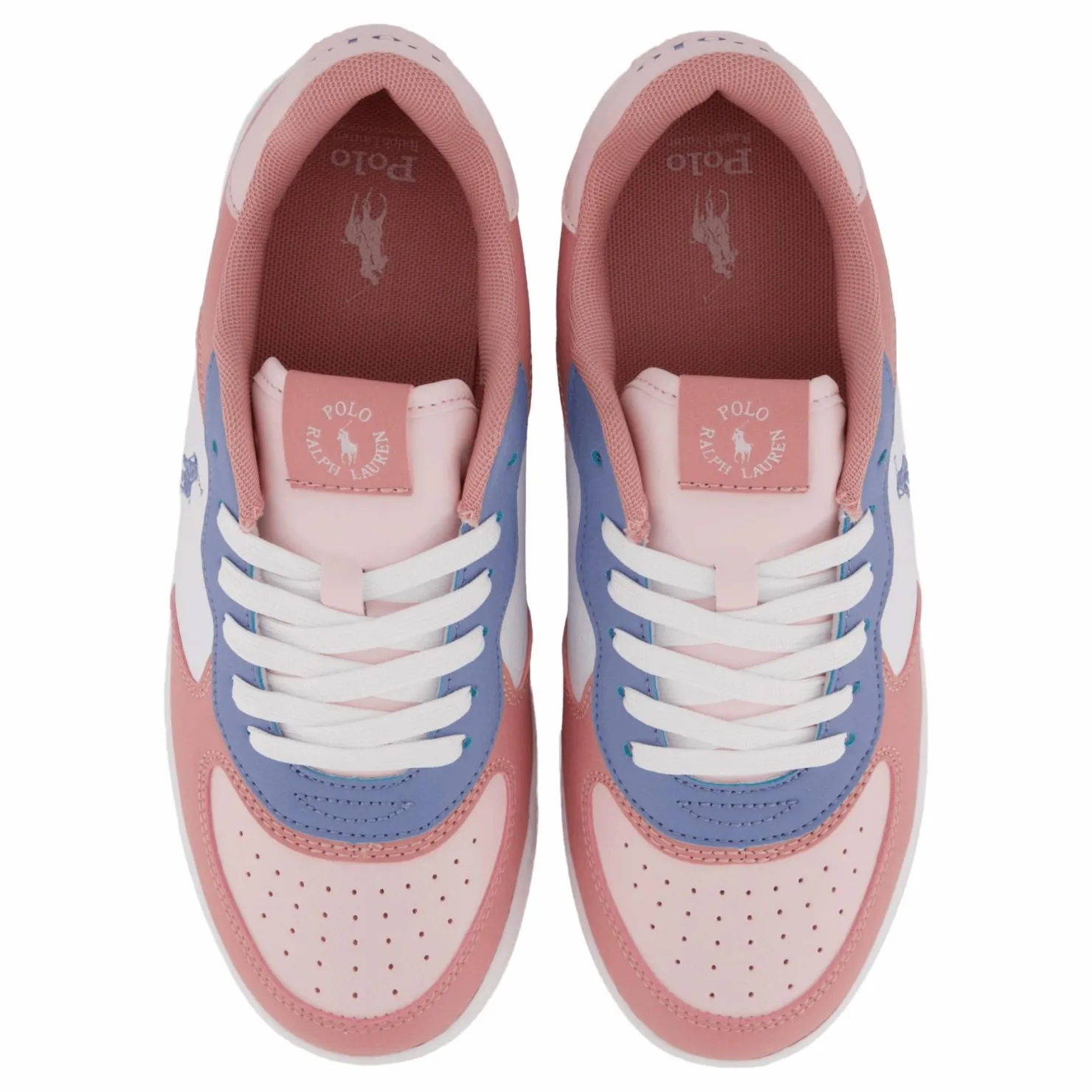 Ralph Lauren Junior Masters Court J-rose Tan/ Light Blue/white M Flerfärgad Clearance