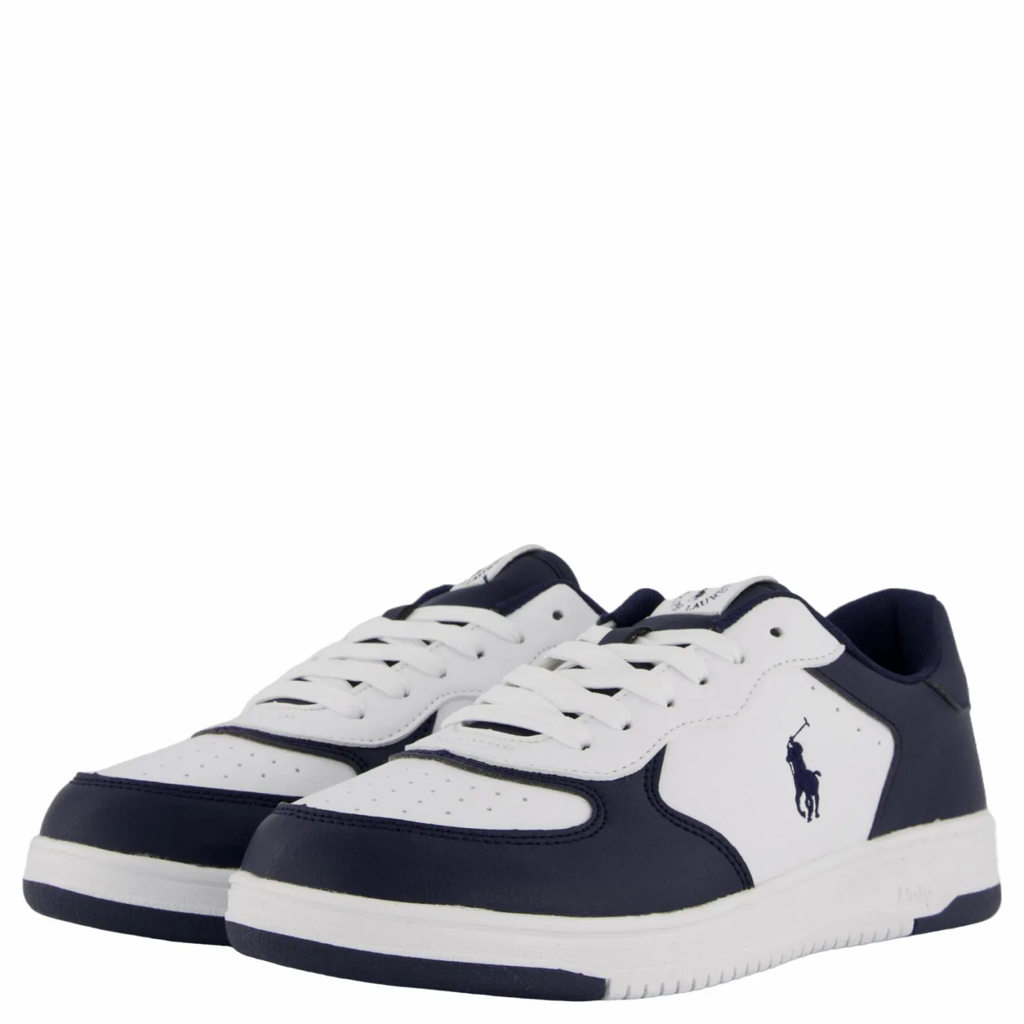 Ralph Lauren Junior Masters Court J-white Tumbled/navy Flerfärgad New