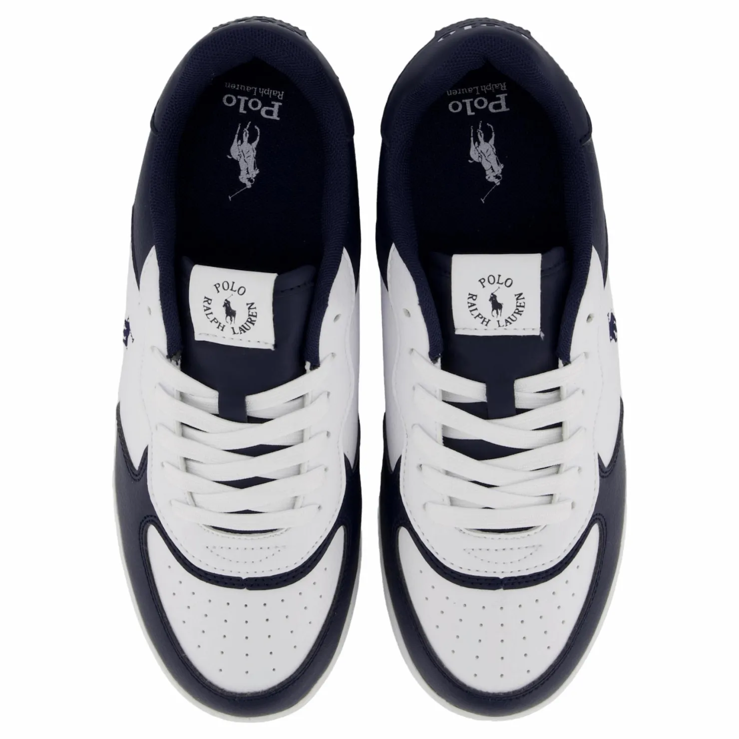 Ralph Lauren Junior Masters Court J-white Tumbled/navy Flerfärgad New