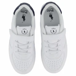 Ralph Lauren Junior Masters Court Ps C-'white / Navy Tumbled Vit Online