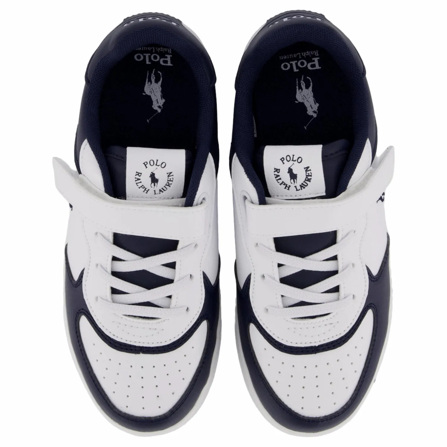 Ralph Lauren Junior Masters Court Ps C-white Tumbled/navy Flerfärgad Hot