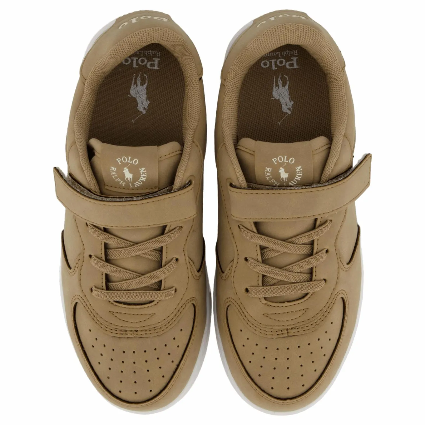 Ralph Lauren Junior Masters Court Ps T-khaki Super Suede / Cream Pp Beige Clearance