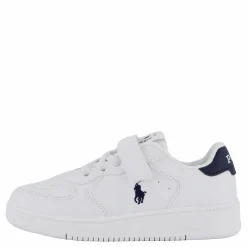 Ralph Lauren Junior Masters Court Ps T-'white / Navy Tumbled Vit Discount