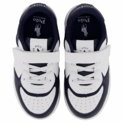 Ralph Lauren Junior Masters Court Ps T-white Tumbled/navy Flerfärgad Sale