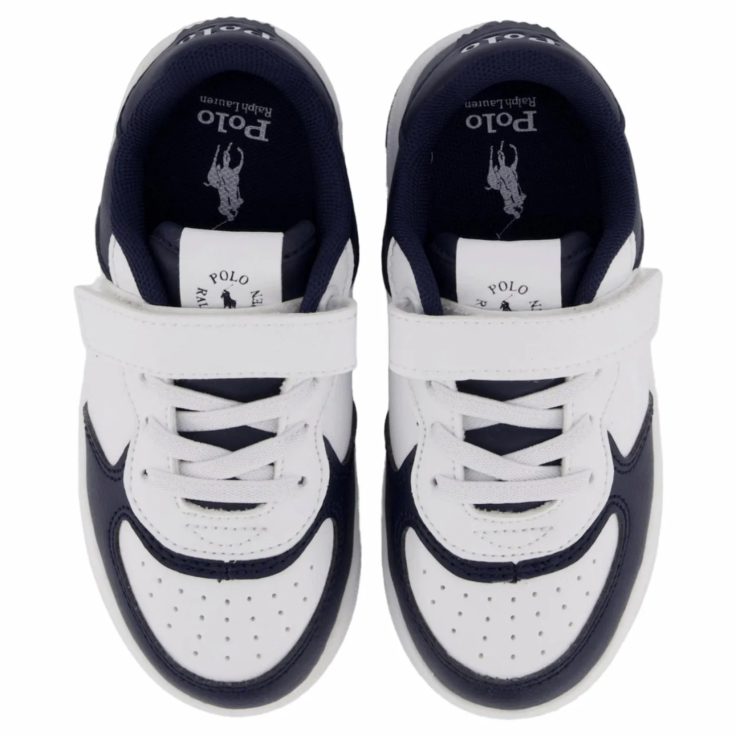 Ralph Lauren Junior Masters Court Ps T-white Tumbled/navy Flerfärgad Sale
