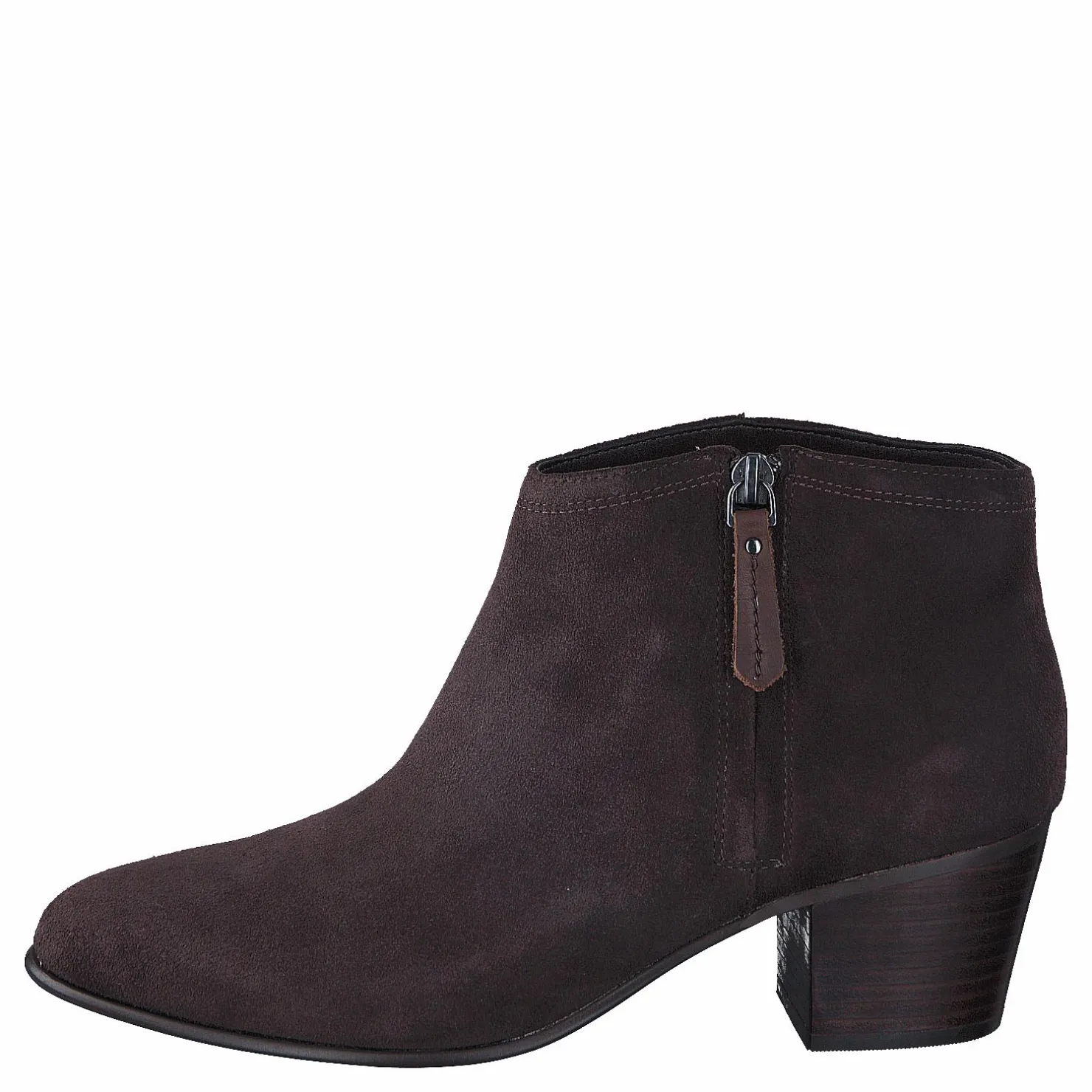 Clarks Maypearl Alice Dark Brown Suede Svart Clearance