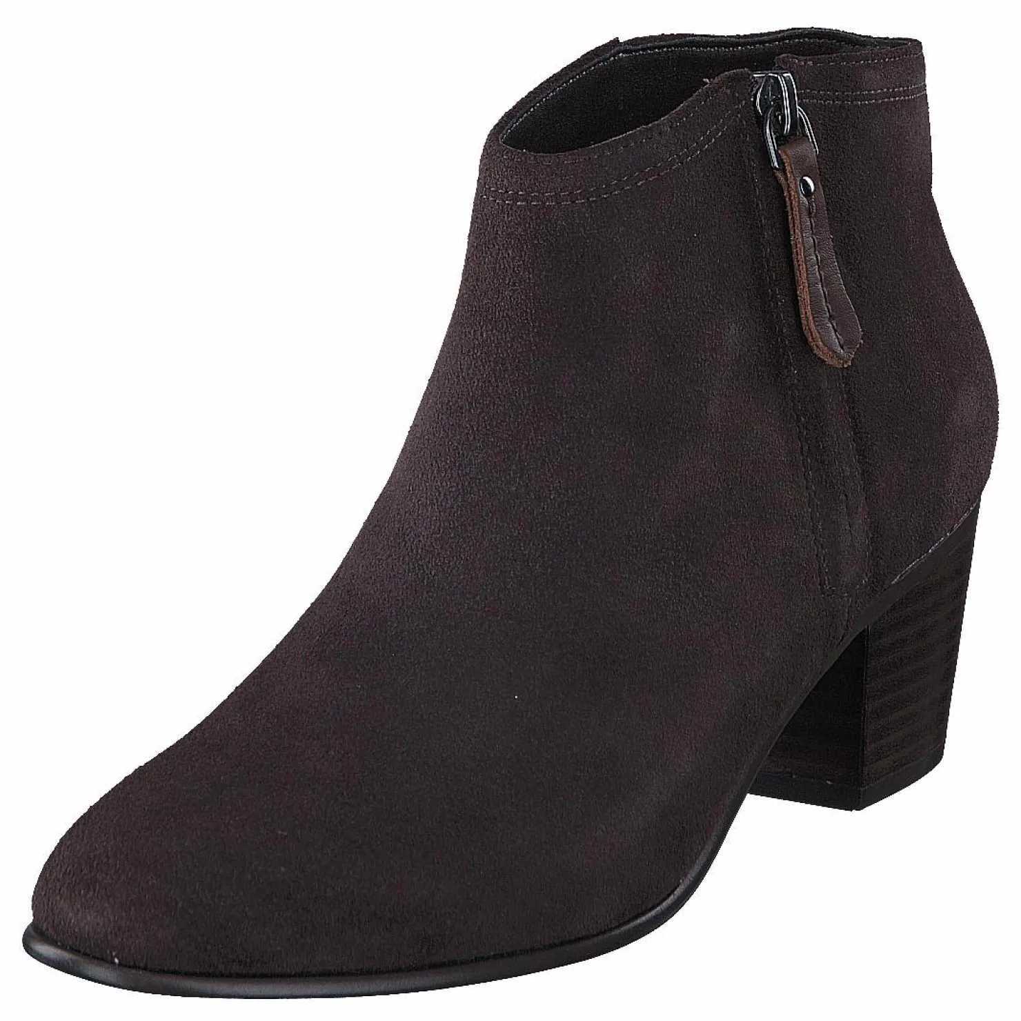 Clarks Maypearl Alice Dark Brown Suede Svart Clearance