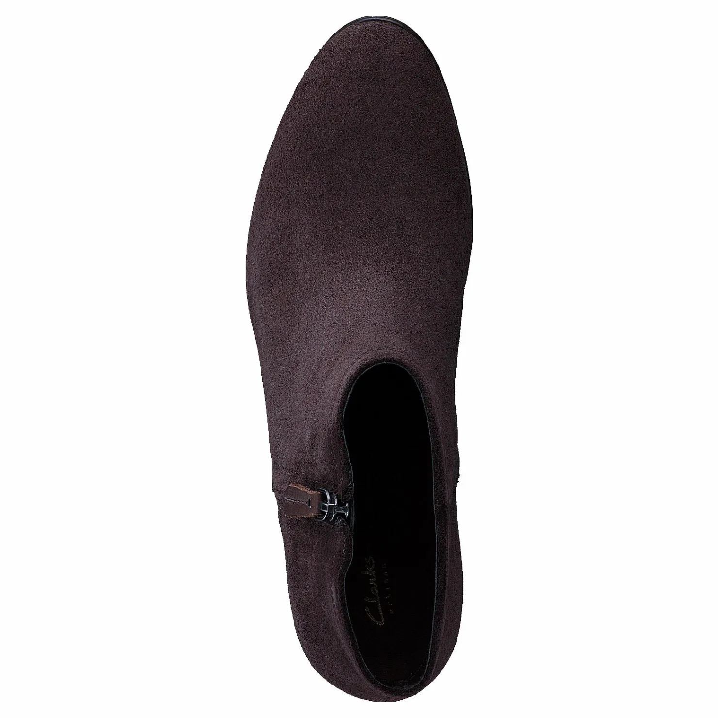 Clarks Maypearl Alice Dark Brown Suede Svart Clearance
