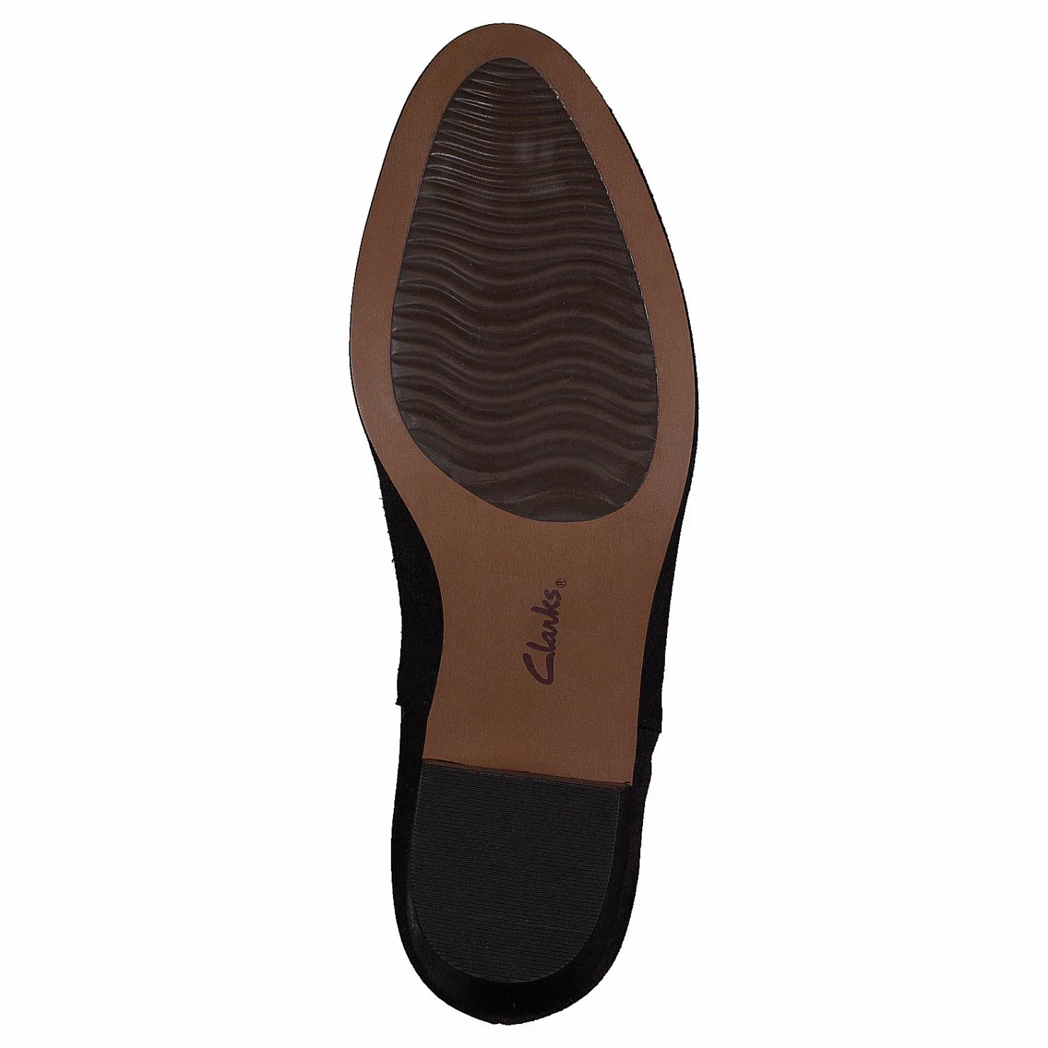 Clarks Maypearl Alice Dark Brown Suede Svart Clearance