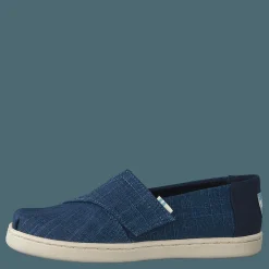 Toms Mblu Croshatch Linen Tn Alpr E Blue Turkos och Blå Best