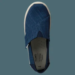 Toms Mblu Croshatch Linen Tn Alpr E Blue Turkos och Blå Best