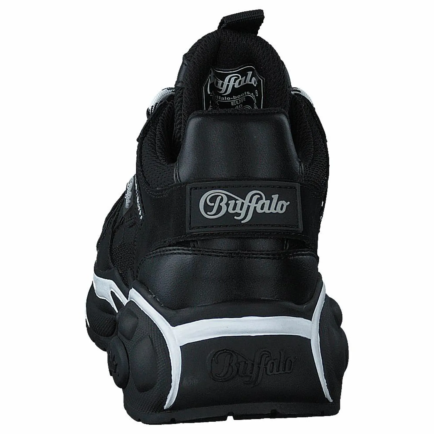 Buffalo Mellow S1 Black/white Svart Outlet