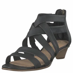 Clarks Mena Silk Black Leather Grå Hot