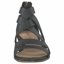 Clarks Mena Silk Black Leather Grå Hot
