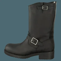Johnny Bulls Mid Boot Warm lining Black/Silver Svart Online