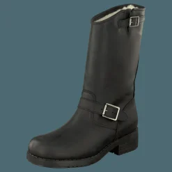 Johnny Bulls Mid Boot Warm lining Black/Silver Svart Online