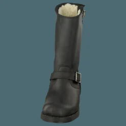 Johnny Bulls Mid Boot Warm lining Black/Silver Svart Online