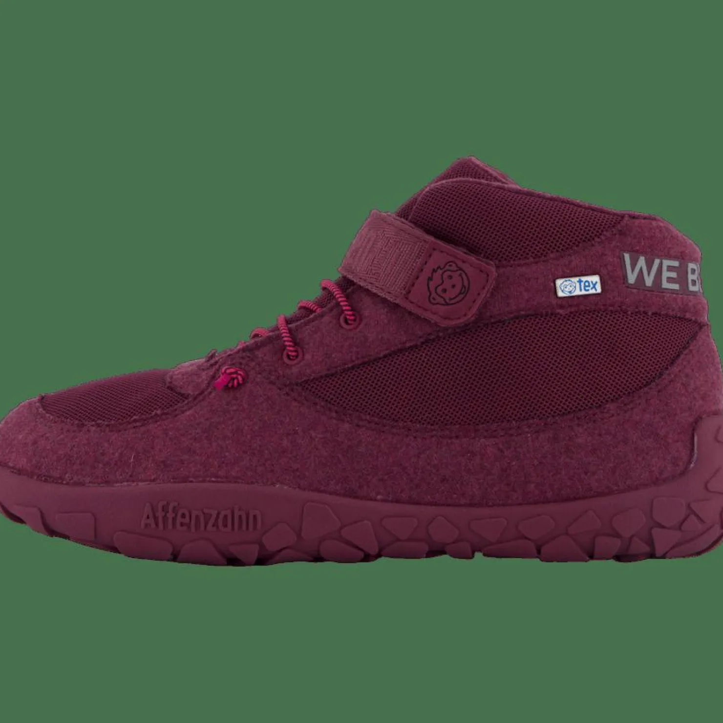 Affenzahn Mid Boot Wool Dreamer Berry Red Outlet