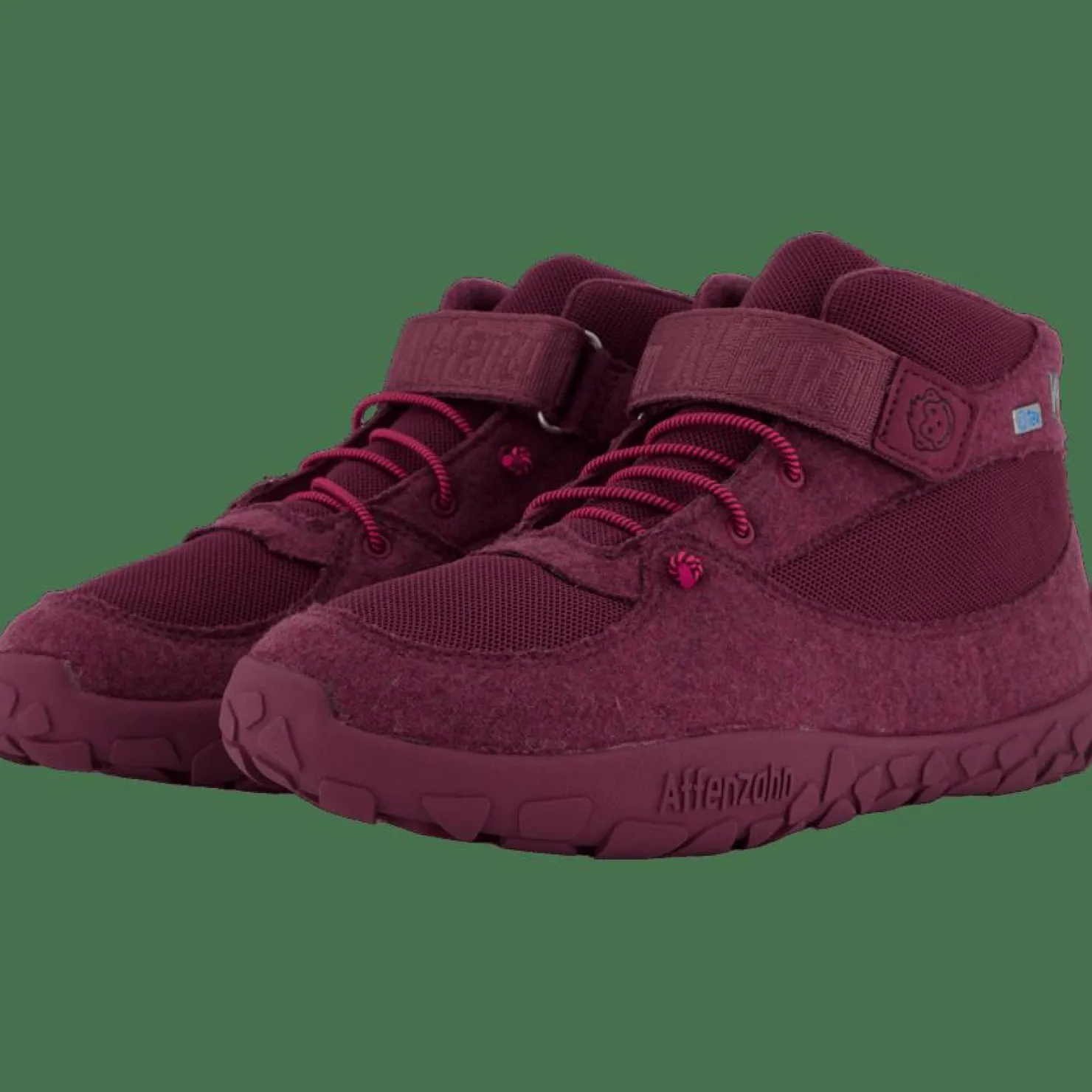 Affenzahn Mid Boot Wool Dreamer Berry Red Outlet