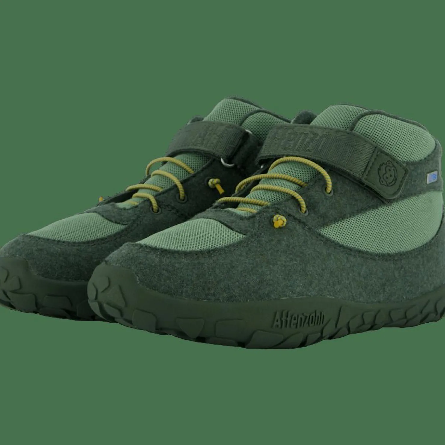 Affenzahn Mid Boot Wool Dreamer Forest Green New