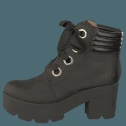 Johnny Bulls Mid Lace Boot Black/silver Silver och Svart Hot