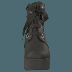 Johnny Bulls Mid Lace Boot Black/silver Silver och Svart Hot