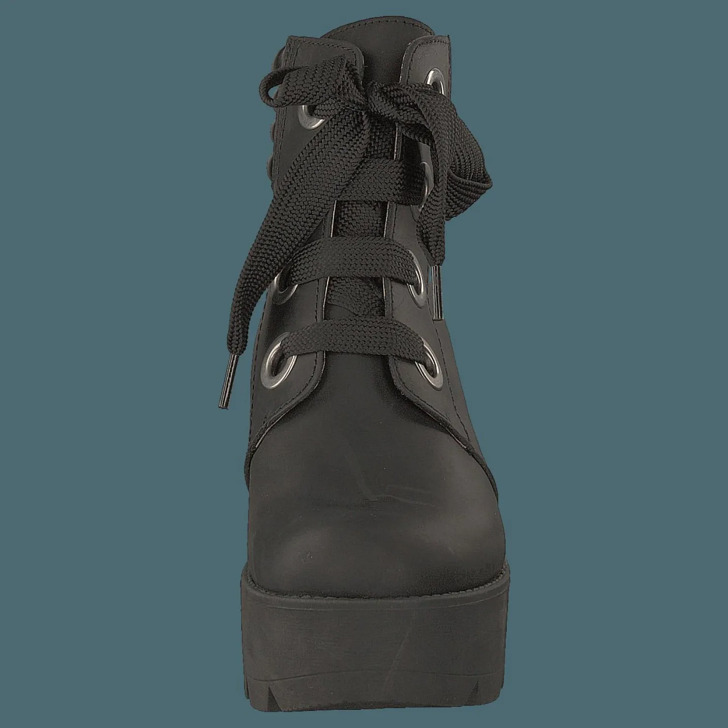 Johnny Bulls Mid Lace Boot Black/silver Silver och Svart Hot