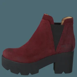 Johnny Bulls Mid Platform Boot Bordo Röd Outlet